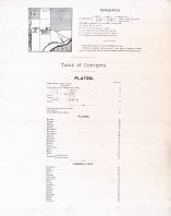 Table of Contents, Wayne County 1883 with Detroit